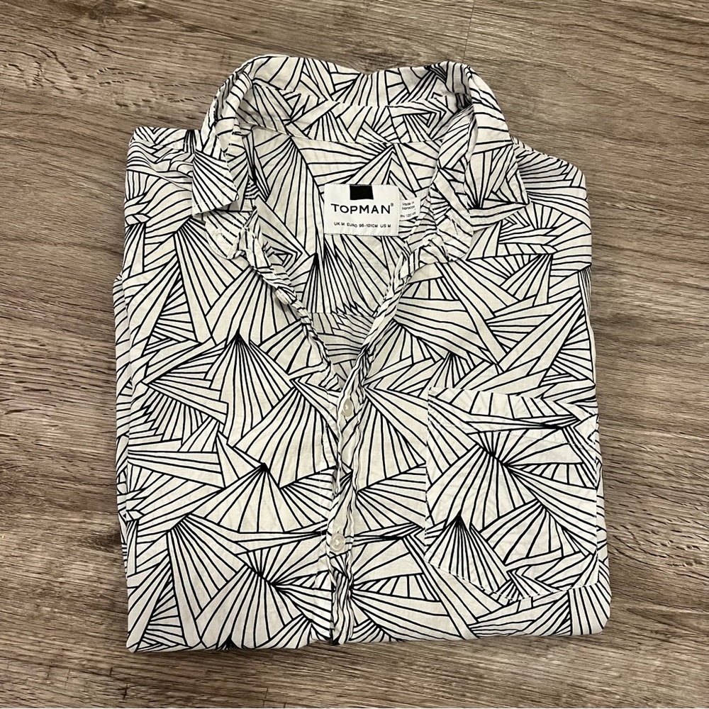 Topman short sleeve button down shirt
